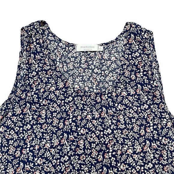 MODODOC Floral Sleeveless Blouse Size Small - Picture 3 of 6